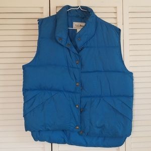 L.L. Bean Vintage Blue Puffy Vest